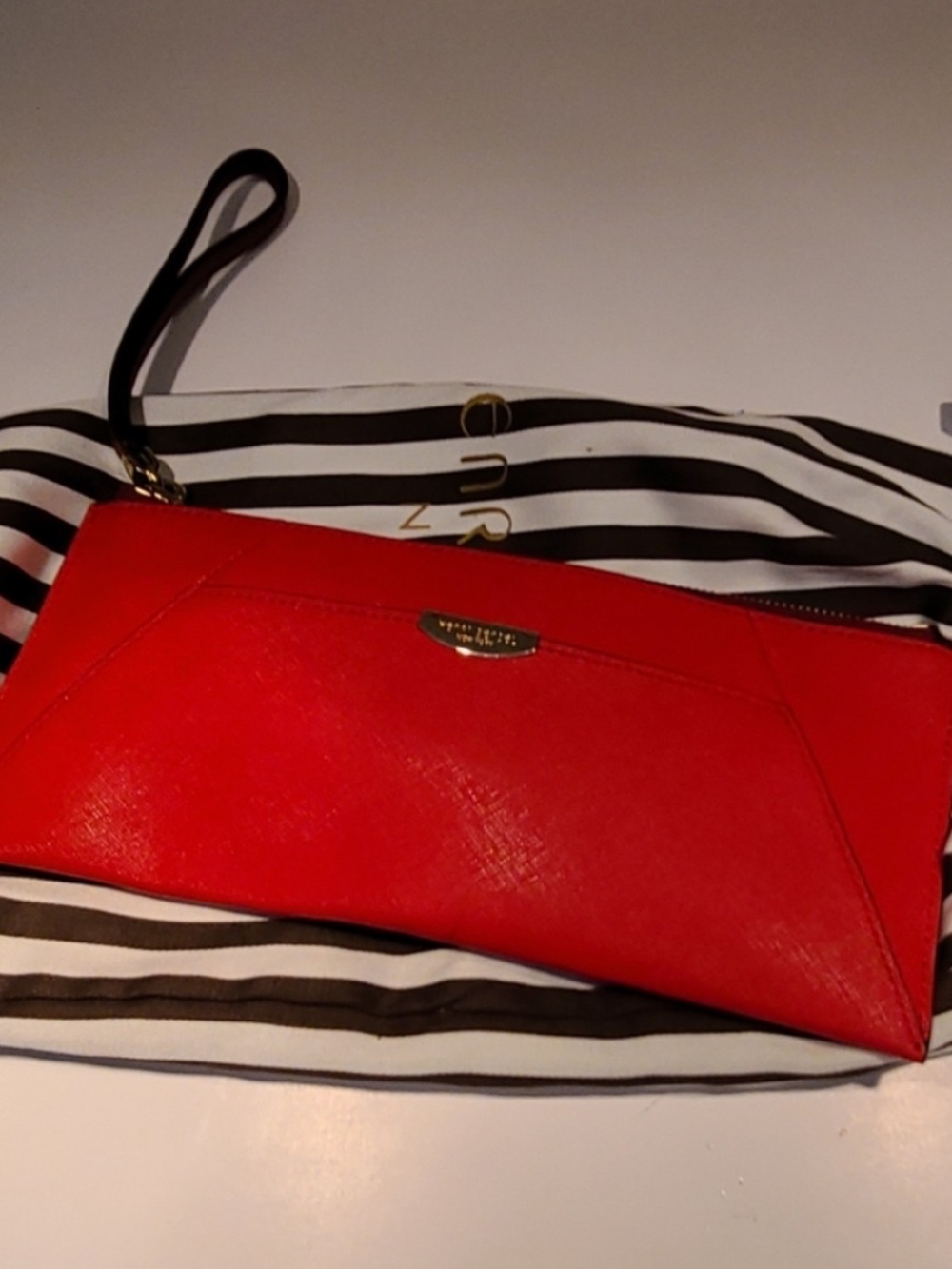 henri bendel Red Envelope Wristlet Clutch